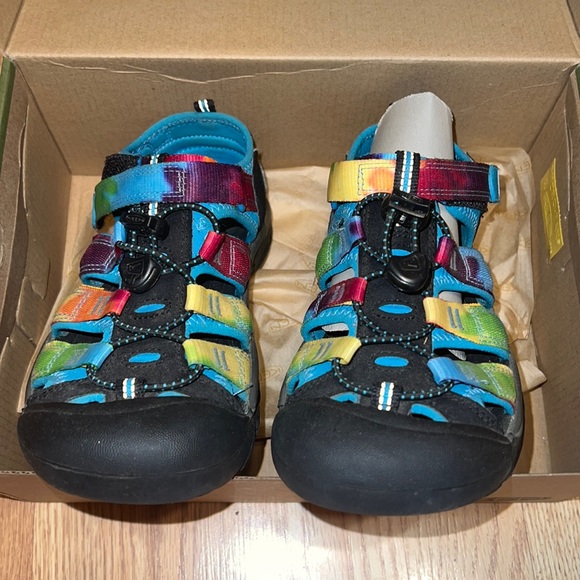 Keen Other - New Keen rainbow tie dye Newport h2 sandals size 4 youth